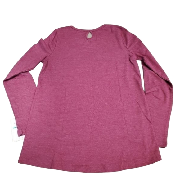 Disney Girls Purple Minnie Mouse Long Sleeve Shirt Size 12 - Picture 2 of 7